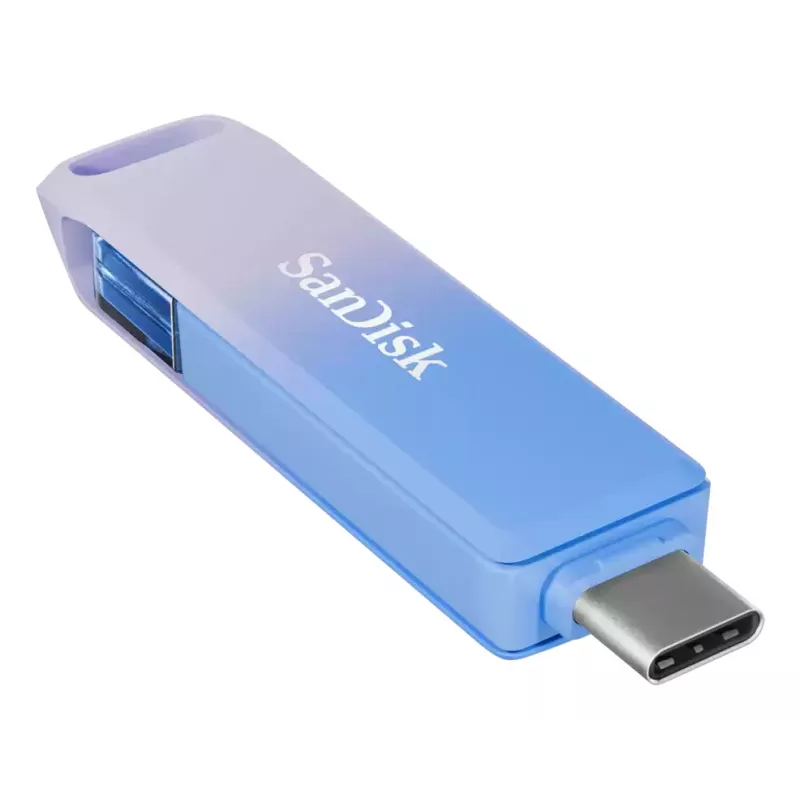 WESTERN DIGITAL SanDisk Creator Phone Drive - 128 GB USB kľúč - USB-C/Lightning - modrý