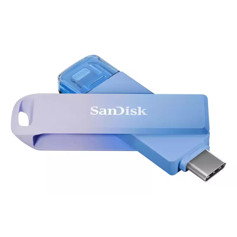 WESTERN DIGITAL SanDisk Creator Phone Drive - 128 GB USB kľúč - USB-C/Lightning - modrý