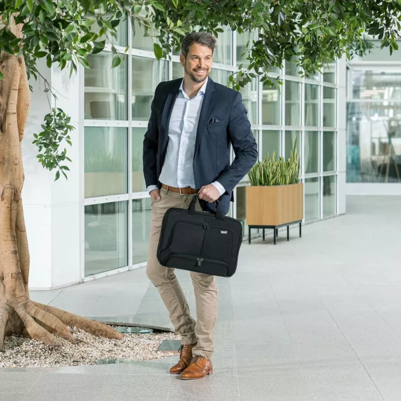 DICOTA Eco Top Traveler Pro - taška na notebook 15-17.3in - čierna / 1680d Rpet polyester