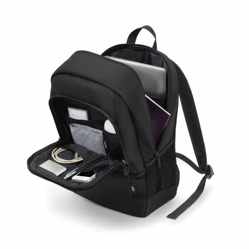 DICOTA Eco Backpack Base - batoh na notebook 13-14.1in - čierny / 300d rPET polyester