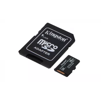 Kingston Technology 16GB microSDHC Industrial C10 A1 pSLC karta + SD adaptér
