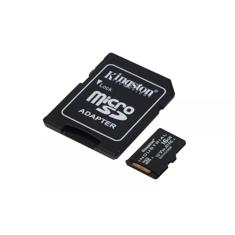 Kingston Technology 16GB microSDHC Industrial C10 A1 pSLC karta + SD adaptér