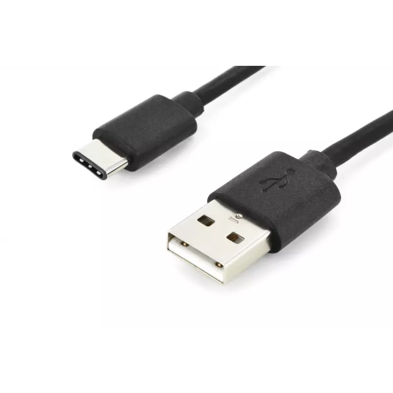 DIGITUS ASSMANN USB Type-C spojovací kábel, Type-C na A M/M, 1m 3A, 480MB, verzia 2.0, čierny