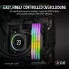 Corsair Vengeance RGB 32 GB (2x16 GB) DDR5-6000 CL38 sada pamäte RAM, čierna