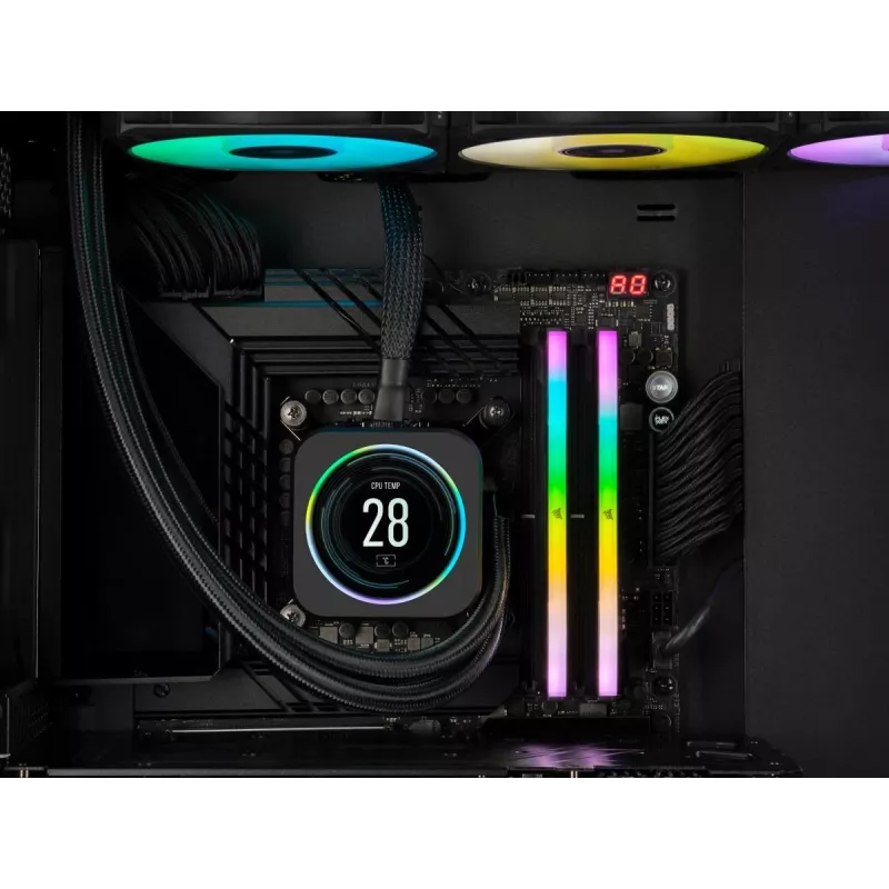 Corsair Vengeance RGB 32 GB (2x16 GB) DDR5-6000 CL38 sada pamäte RAM, čierna