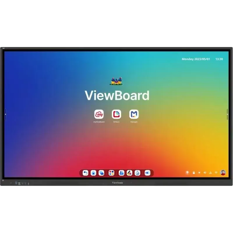 ViewSonic ViewBoard IFP8634 interaktívny displej, 86 palcov (218 cm), 4K UHD 3840 x 2160, multitouch, Android 14 EDLA, 8 GB RAM, 350 cd/m², čierny