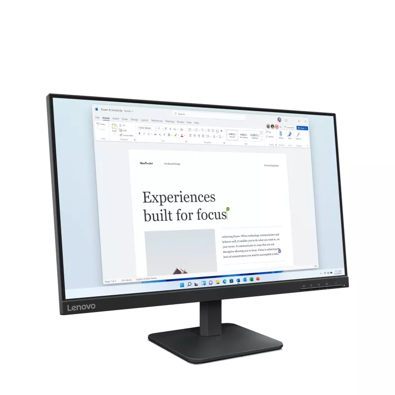 Lenovo L24-4e počítačový monitor 60,5 cm (23,8 inch) 1920 x 1080 pixelov Full HD LCD čierny