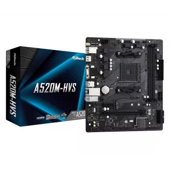 ASRock Základná doska A520M-HVS AM4 AMD A520 2 X DDR4 USB 3.2 SATA 3 7.1ch HD Audio mATX
