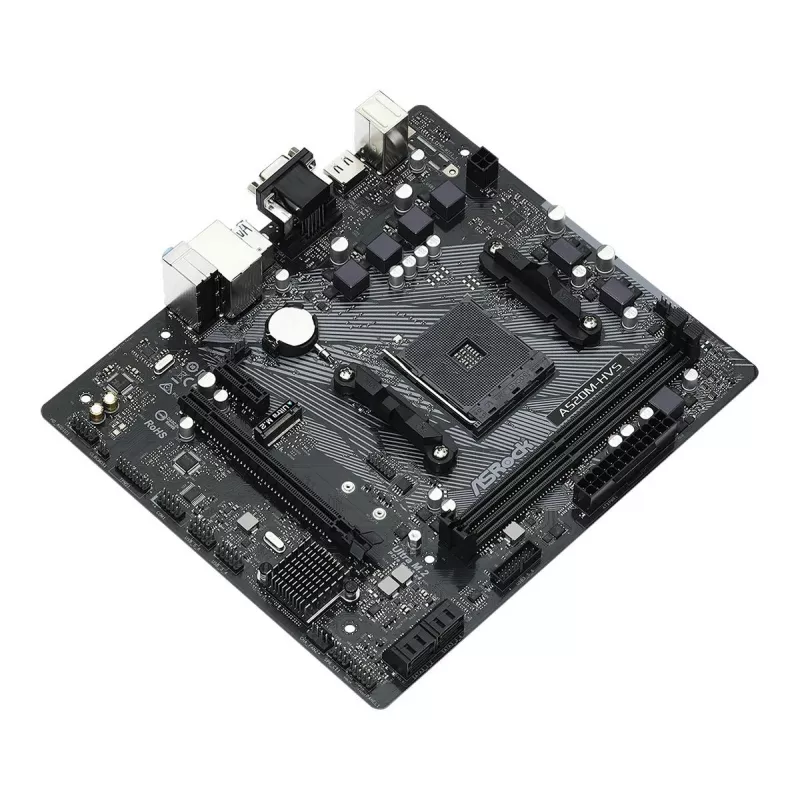 ASRock Základná doska A520M-HVS AM4 AMD A520 2 X DDR4 USB 3.2 SATA 3 7.1ch HD Audio mATX
