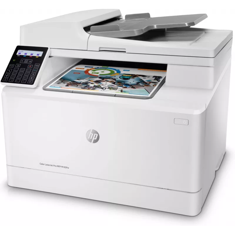 HP Color LaserJet Pro MFP M183fw, Laser, farebná tlač, 600 x 600 DPI, A4, priama tlač, biela
