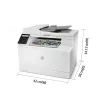 HP Color LaserJet Pro MFP M183fw, Laser, farebná tlač, 600 x 600 DPI, A4, priama tlač, biela