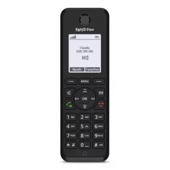 DECT telefón FRITZ Fon M3 bezdrôtový mobilný telefón identifikácia volajúceho čierny