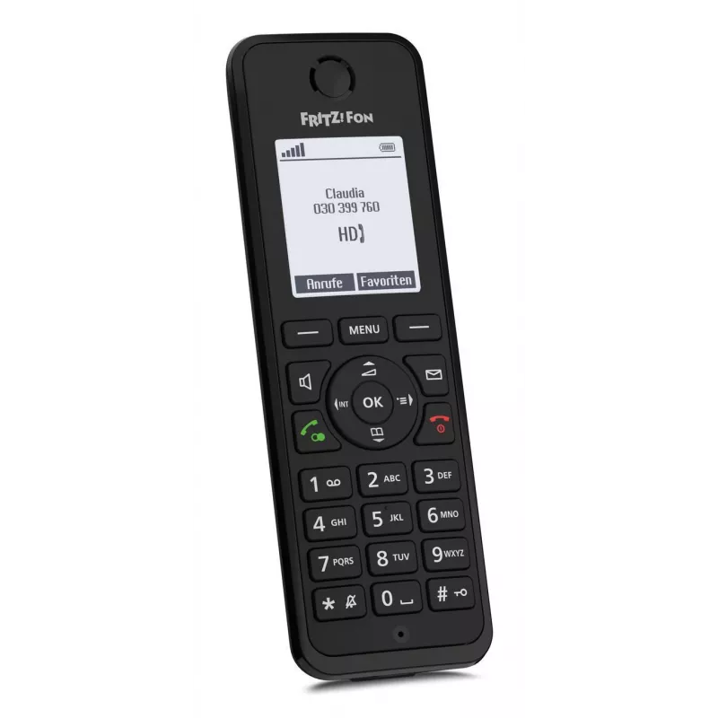 DECT telefón FRITZ Fon M3 bezdrôtový mobilný telefón identifikácia volajúceho čierny