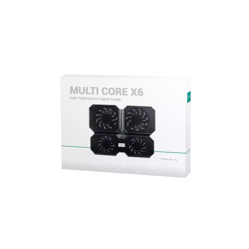 Chladiaci podložka DeepCool MULTI CORE X6 — 4 ventilátory, pre 15,6