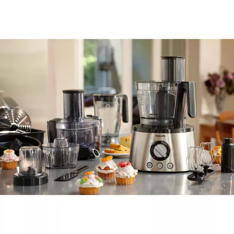Kuchynský robot Philips HR7778/00 3,4 L nádoba, 1300 W, 32 funkcií, 12 stupňov, nehrdzavejúca oceľ