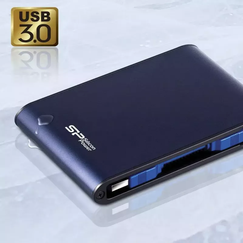 Silicon Power Armor A80 externý pevný disk, 2 TB, 2,5 palca, USB 3.1 Gen 1, modrý