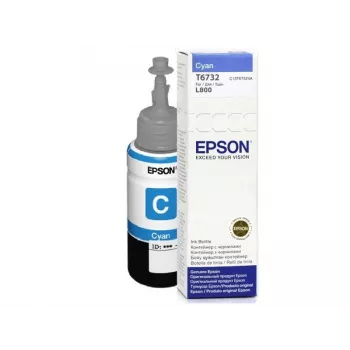 Epson T6732 cyan atramentová fľaša 70ml, originál, Photo Cyan, Epson L800, štandardná výťažnosť, atramentová tlač, Indonézia