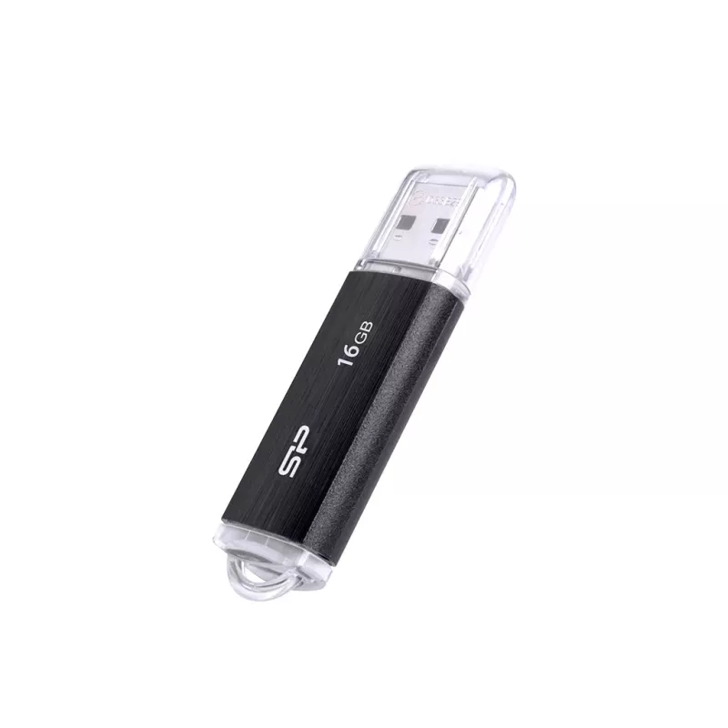 SILICON POWER Ultima U02 - 16GB USB kľúč - USB 2.0 - Čierna (moq-30)