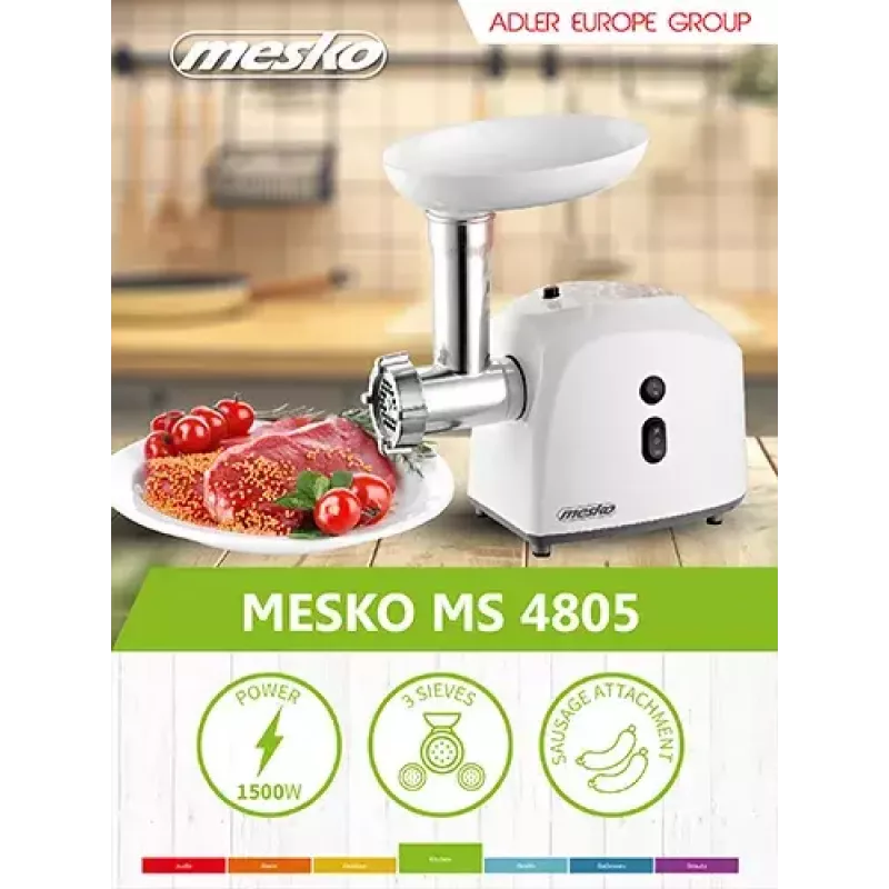Mlynček na mäso Mesko Home MS 4805 600 W biely