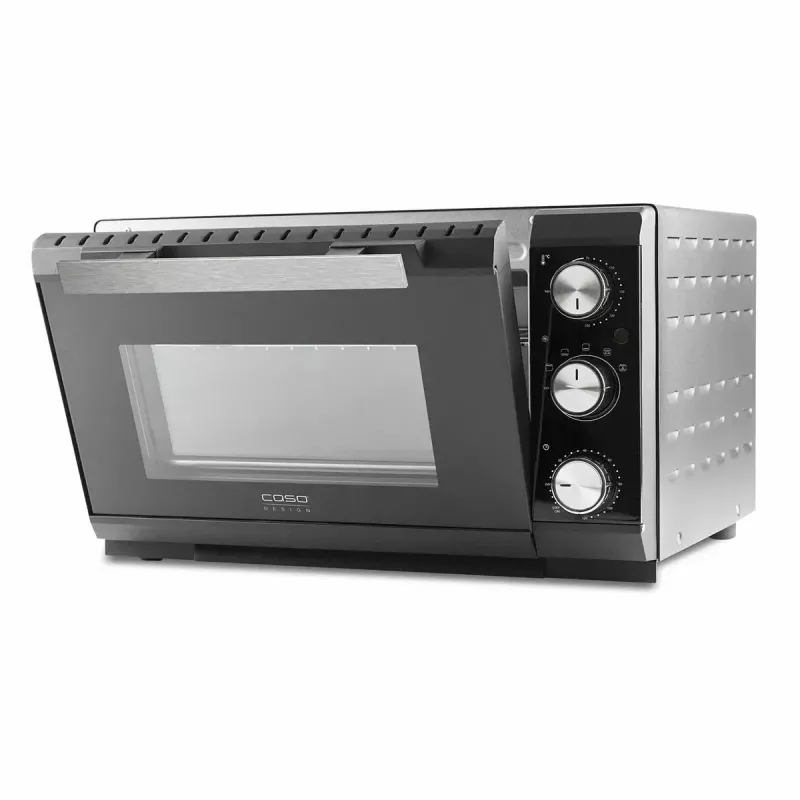 Caso TO 20 Design-Oven elektrická mini rúra, 20 l, 1500 W, teplovzdušná, rotisér, časovač, do 230 °C, kryt Cool-Touch, čierna