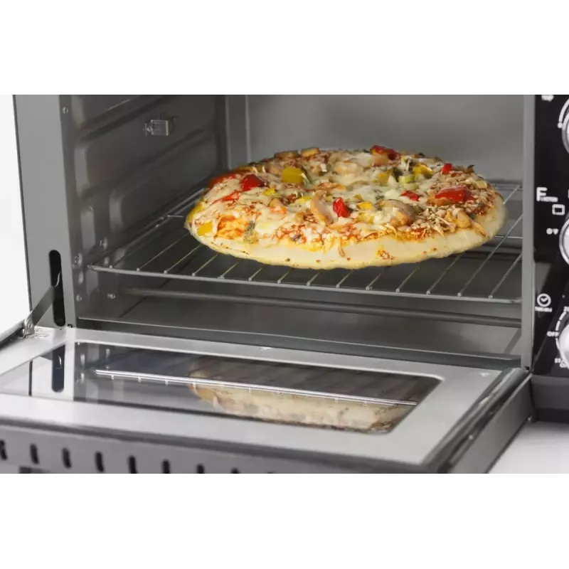 Caso TO 20 Design-Oven elektrická mini rúra, 20 l, 1500 W, teplovzdušná, rotisér, časovač, do 230 °C, kryt Cool-Touch, čierna