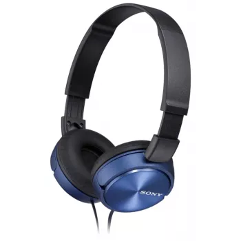Sony MDR-ZX310, káblové, 10 - 24000 Hz, hudba, 125 g, slúchadlá, modré