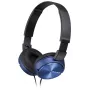 Sony MDR-ZX310, káblové, 10 - 24000 Hz, hudba, 125 g, slúchadlá, modré