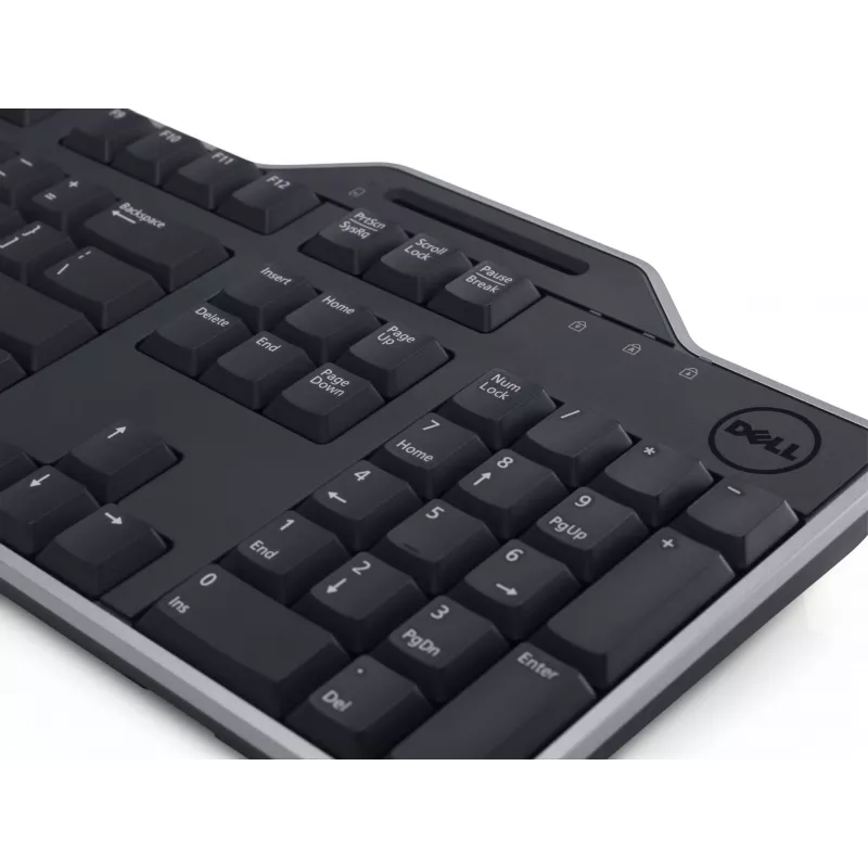 DELL Pro Smartcard klávesnica - KB813 - ruská (QWERTY), Full-Size (100%), káblová, USB, QWERTY, čierna