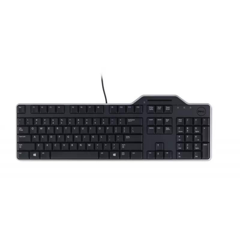 DELL Pro Smartcard klávesnica - KB813 - ruská (QWERTY), Full-Size (100%), káblová, USB, QWERTY, čierna