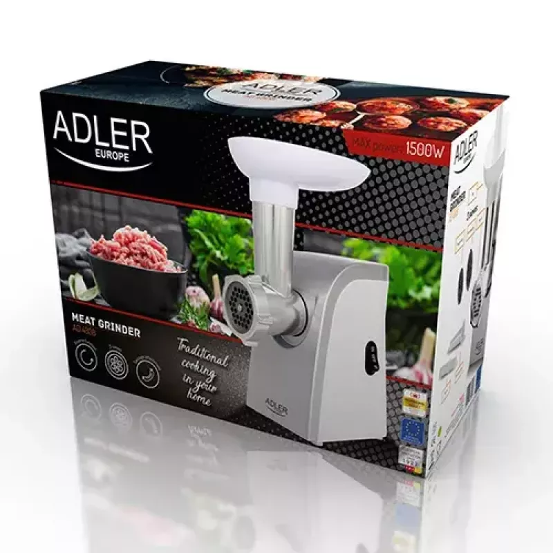 Mlynček na mäso Adler AD 4808 350 W biely