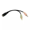 Audio kábel LogiLink CA0020 0,15 m 3,5 mm 2 x 3,5 mm čierny