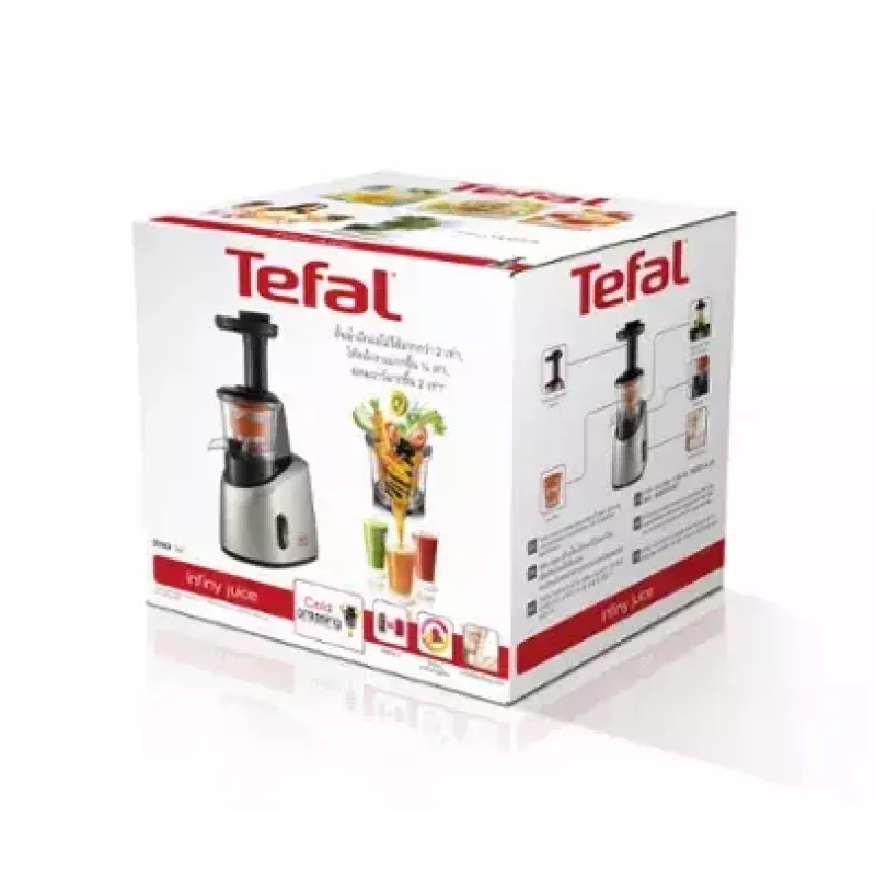 Tefal Infiny Juice ZC255B odšťavovač 200 W sivá, strieborná