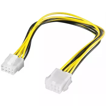 Predlžovací napájací kábel Goobay EPS 8-pin 0,28 m