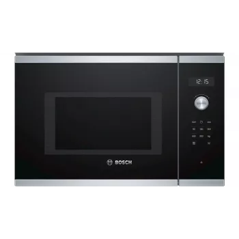 Vstavaná mikrovlnná rúra Solo Bosch Serie 6 BFL554MS0 – 900 W, 25 l, otočné a dotykové ovládanie, nerez/čierna