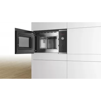 Bosch Serie 4 BFL523MS0 mikrovlnná rúra čierna, nerez solo mikrovlnná rúra vstavaná 20 l 800 W