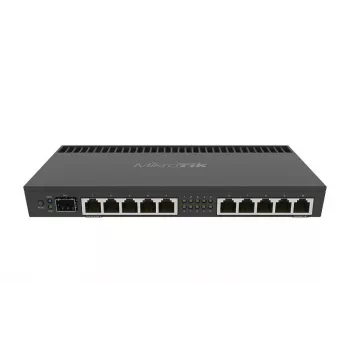 Káblový router MikroTik RB4011IGS+RM – 10x Gigabit RJ-45, 1x SFP+, 1,4 GHz 4-jadrový, 1 GB RAM, rack 1U, PoE výstup