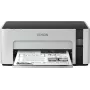 Atramentová tlačiareň Epson EcoTank ET‑M1100 — monochromatická, A4, 32 ppm, 1440×720 dpi, integrovaná atramentová nádrž, USB 2.0, sivá/čierna