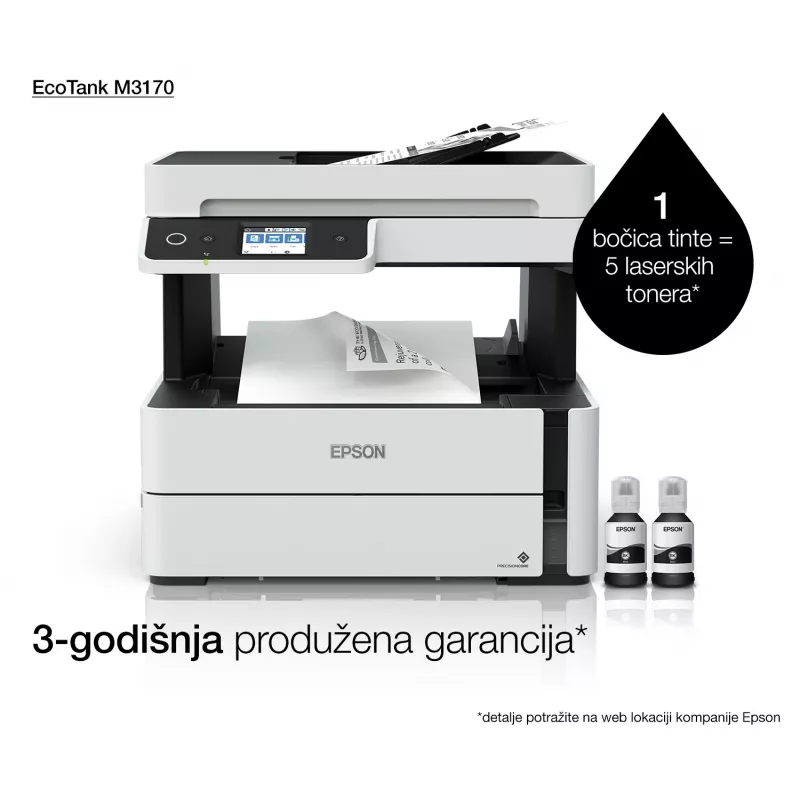 Multifunkčná tlačiareň Epson EcoTank ET-M3170 atramentová monochromatická tlač