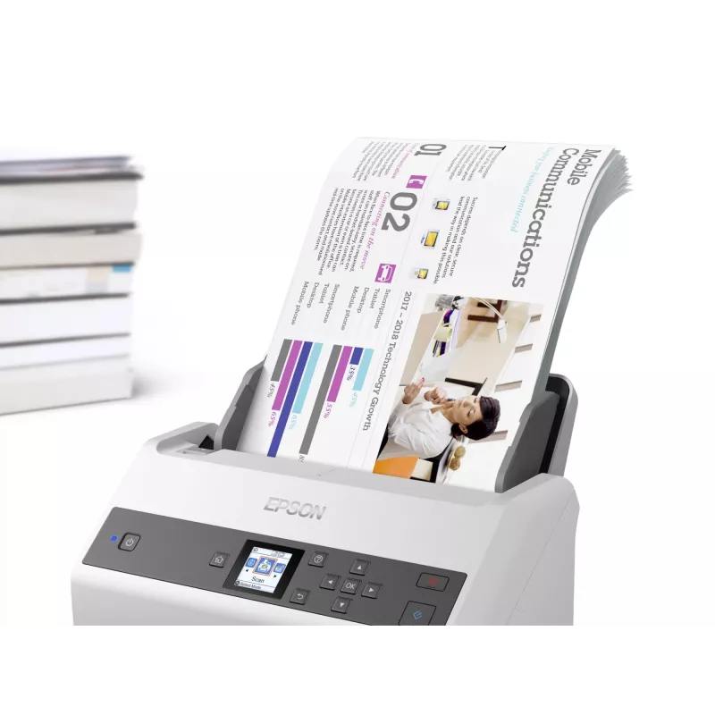 Epson WorkForce DS-870 skener s podávačom 600 x 600 DPI A4 sivý, biely