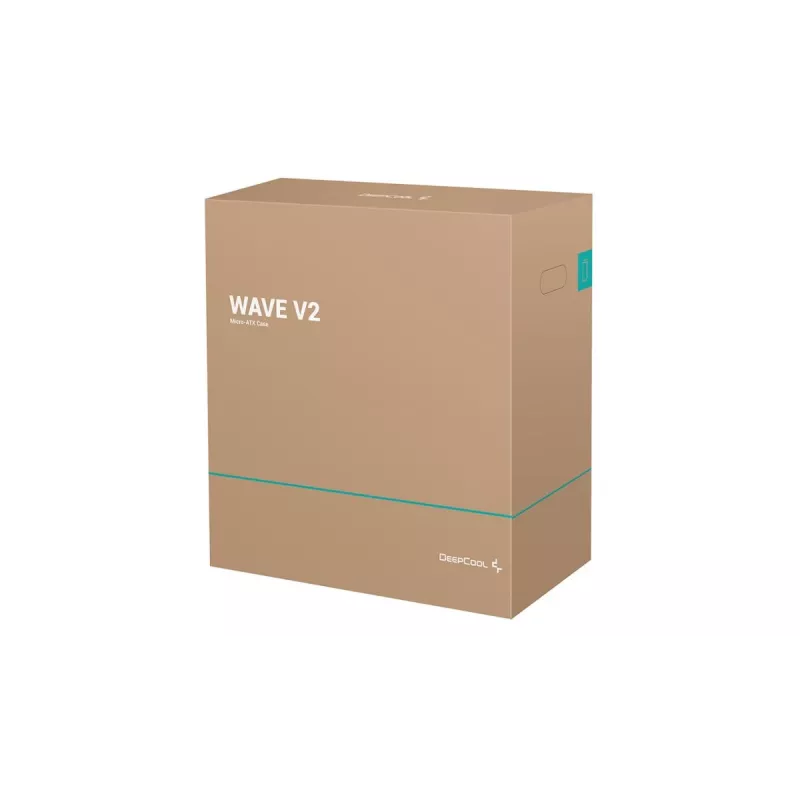 DeepCool Wave V2 DP-MATX-DPWAVE2 počítačová skriňa Mini Tower, Micro ATX/Mini-ITX, grafická karta do 320 mm, chladič CPU do 145 mm, bez zdroja, čierna