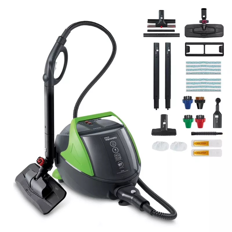 Polti Vaporetto Pro 95_Turbo Flexi valcový parný čistič 1100 W čierny, zelený