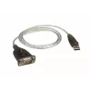 ATEN USB 2.0 na RS-232 adaptér (100 cm), čierny, kovový, 1 m, USB Type-A, DB-9, konektor samec, konektor samec