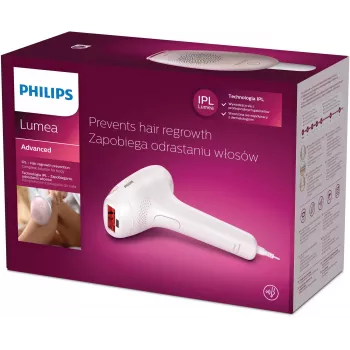 IPL epilátor Philips SC1994/00 Lumea Advanced — sieťový, nástavec na telo, 4 cm² lampa, biela/ružová