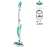Polti Vaporetto SV450_Double parný mop 0,3 l 1500 W tyrkysová, biela