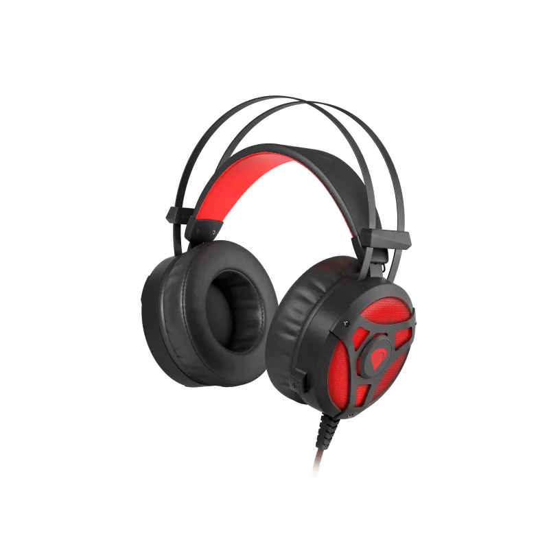 GENESIS Neon 360 headset káblový herný headset s hlavovým mostom čierny, červený