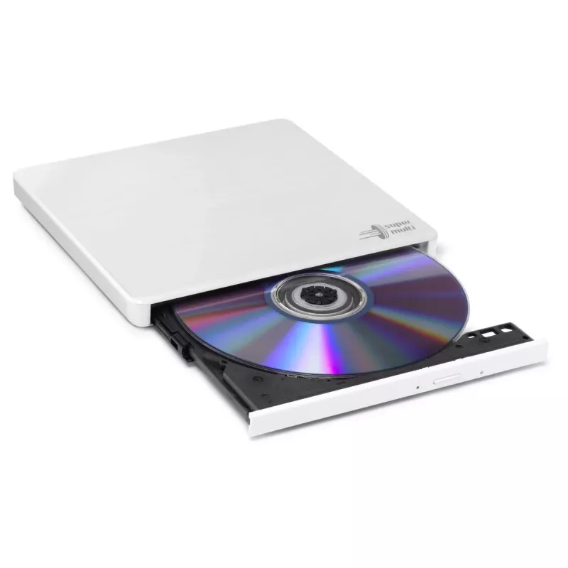 HITACHI-LG DATA STORAGE tenká prenosná DVD mechanika - Gp60nw60 - USB 2.0 - biela