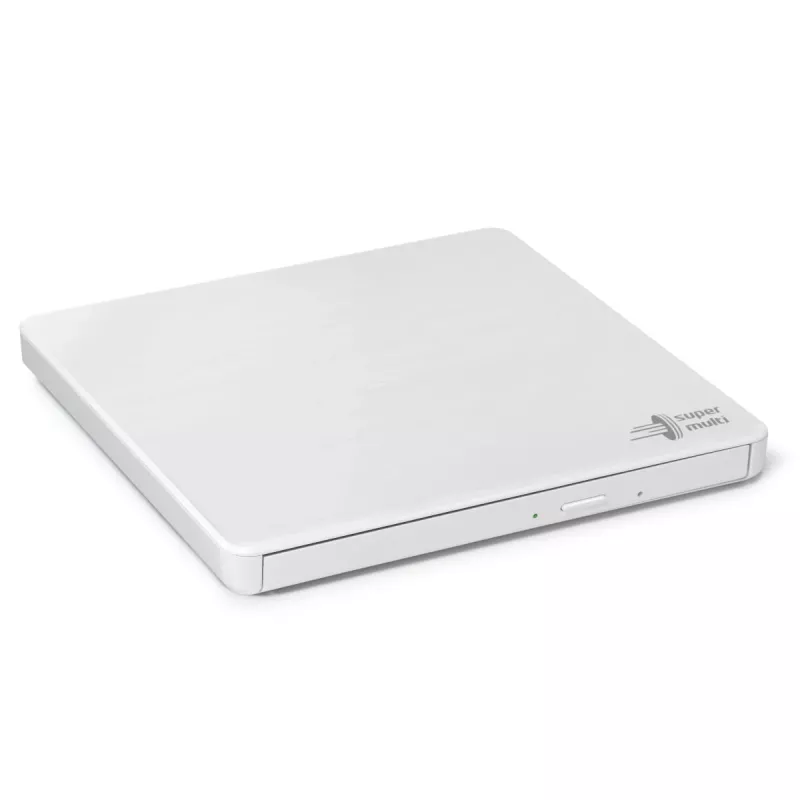 HITACHI-LG DATA STORAGE tenká prenosná DVD mechanika - Gp60nw60 - USB 2.0 - biela