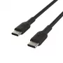 BELKIN USB-C na USB-C kábel, pletený, 1 m, čierny