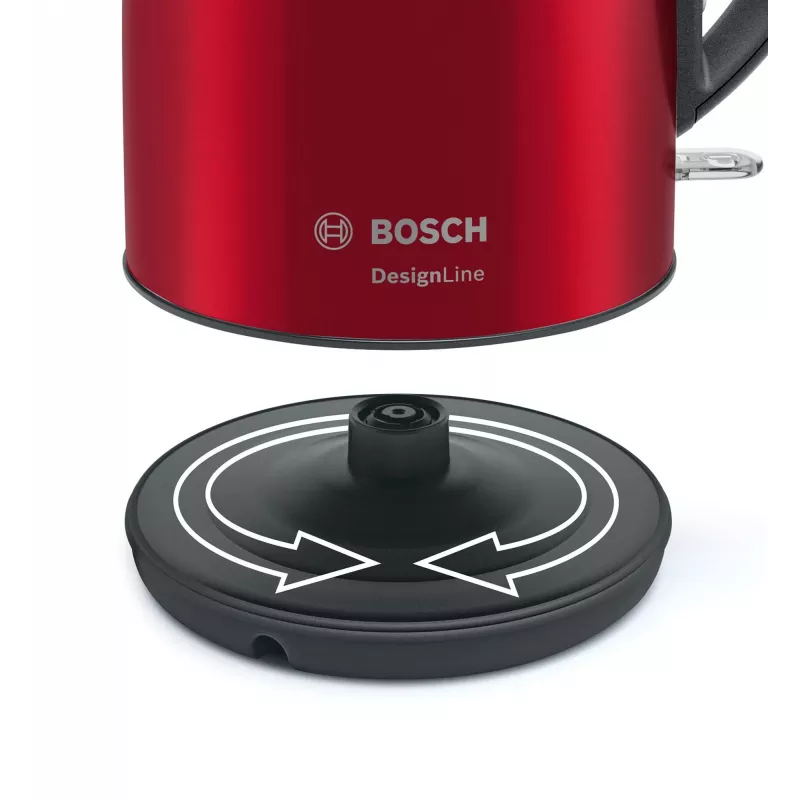 Bosch TWK3P424 rýchlovarná kanvica 1,7 L 2400 W sivá, červená