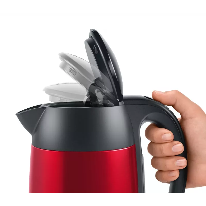 Bosch TWK3P424 rýchlovarná kanvica 1,7 L 2400 W sivá, červená